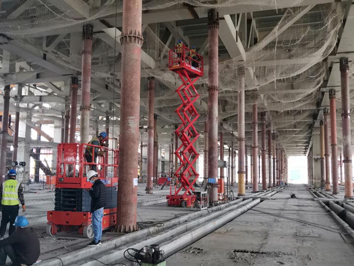 星空(中国)高空作业车为北京冬奥会项目建设加速